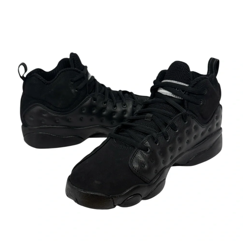 Nike Air Jordan Jumpman Team II Black 2 Basketball Shoes 820273-001 Size US 7Y